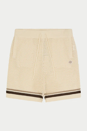 The Couture Club Crochet Knitted Stripe Shorts