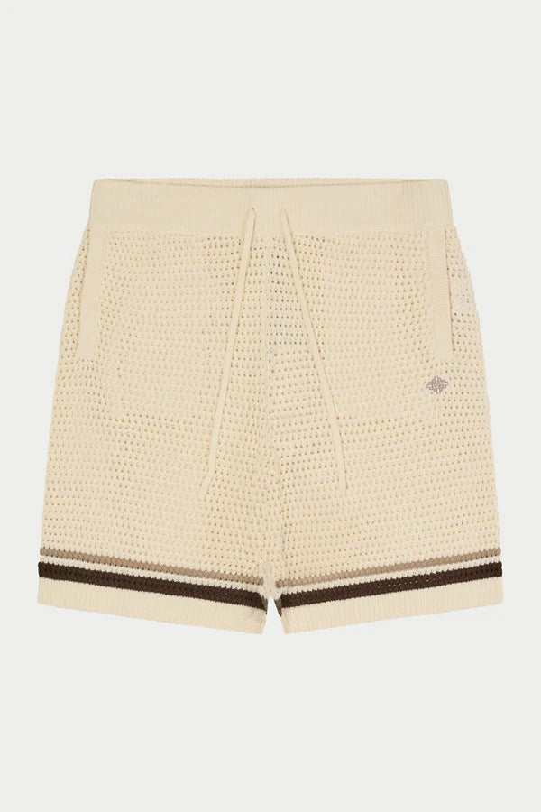 The Couture Club Crochet Knitted Stripe Shorts