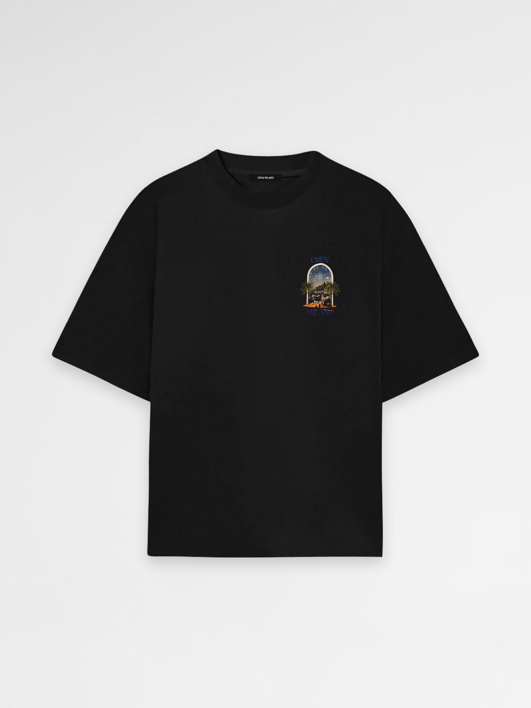 CREW Milano Oversized T-Shirt Logo Print