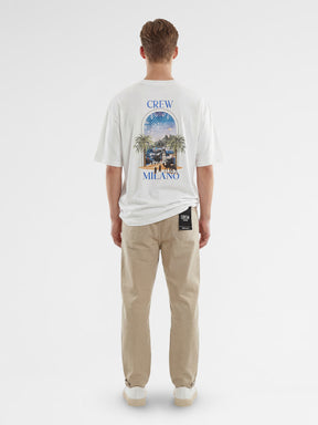 CREW Milano Oversized T-Shirt Logo Print