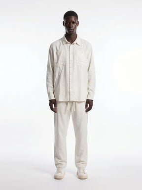 CREW Milano "Corfu" Linen Set Shirt/Pants Cream