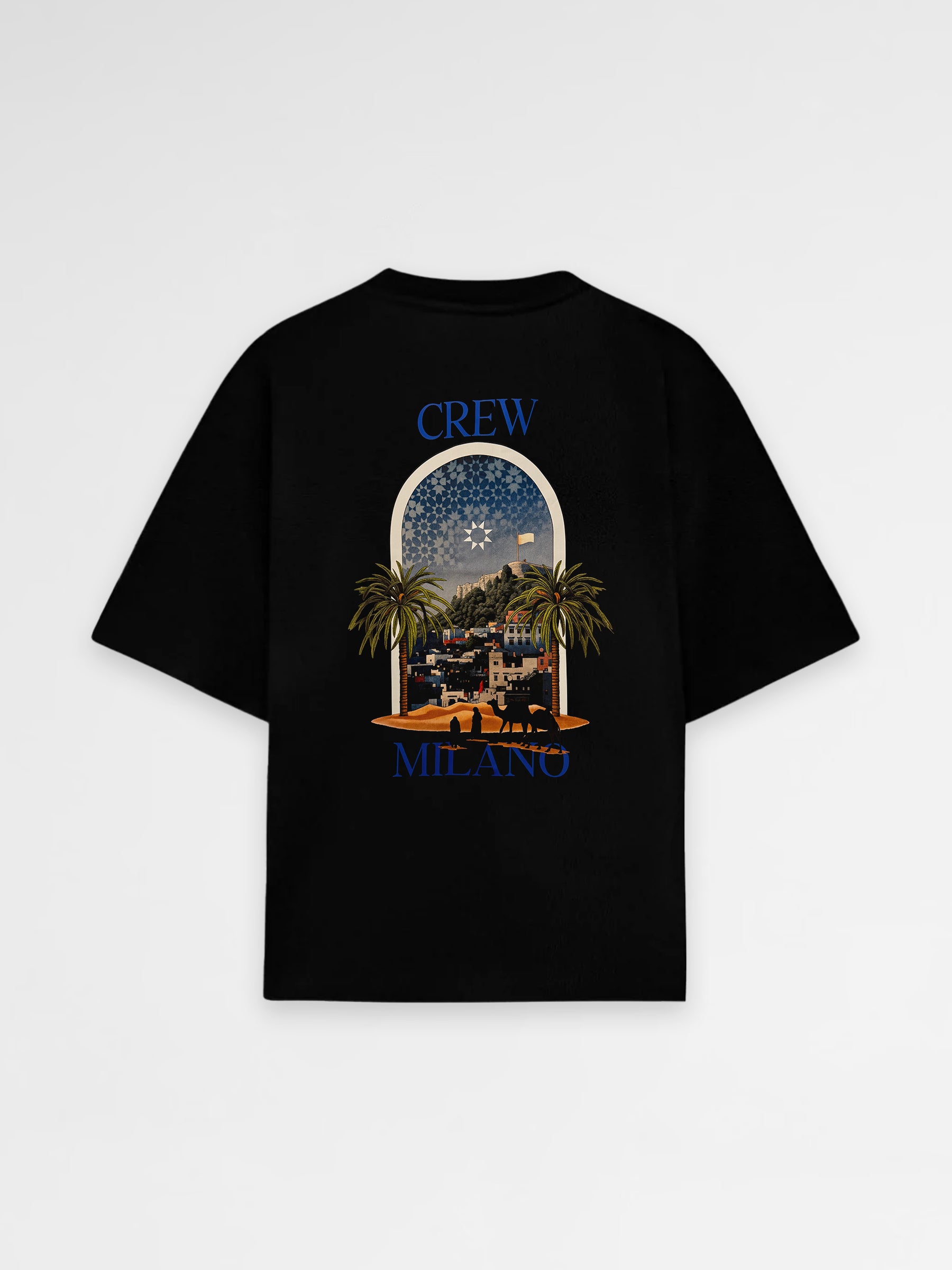 CREW Milano Oversized T-Shirt Logo Print