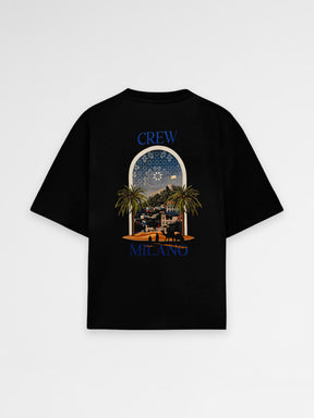 CREW Milano Oversized T-Shirt Logo Print