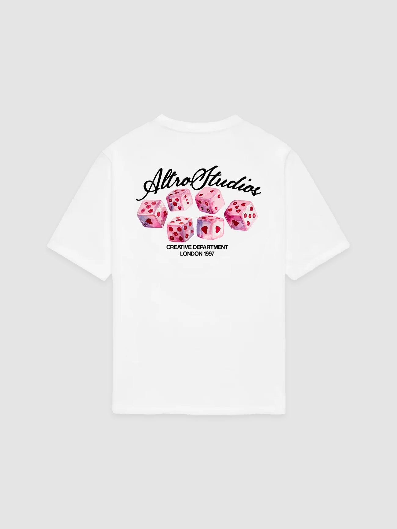 Altro Studios T-Shirt "Love Cubes" - Ice White