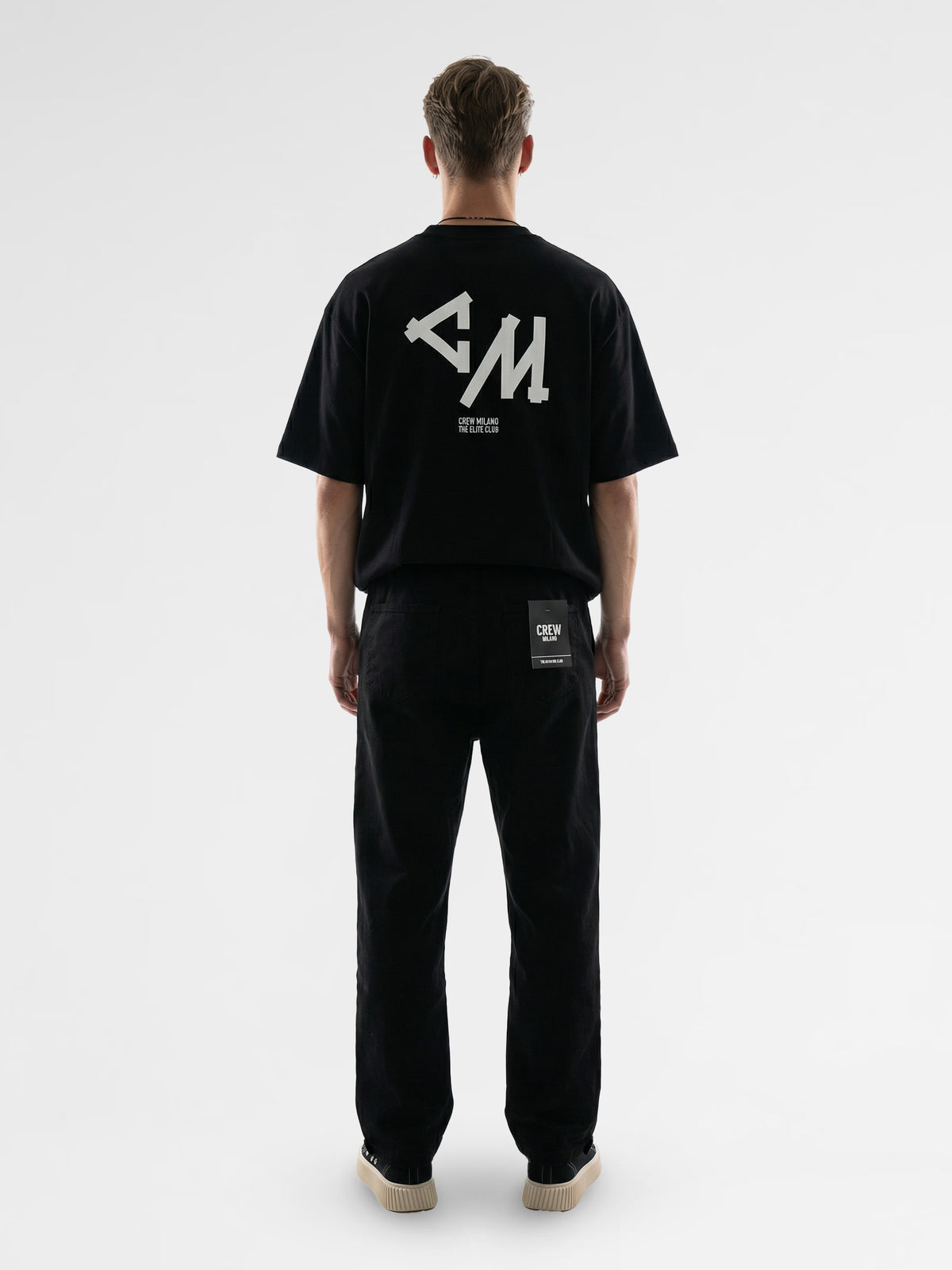 CREW Milano Oversized T-Shirt Logo Print
