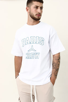 CREW Milano Eiffel Print Oversized T-Shirt