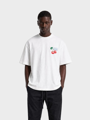 Crew Milano T-Shirt Logo Print CM-45 / WHITE