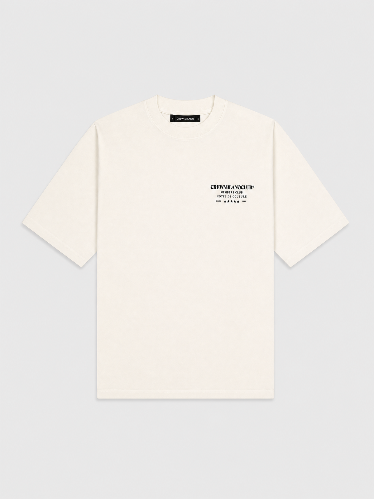 Crew Milano T-Shirt Logo Print - White