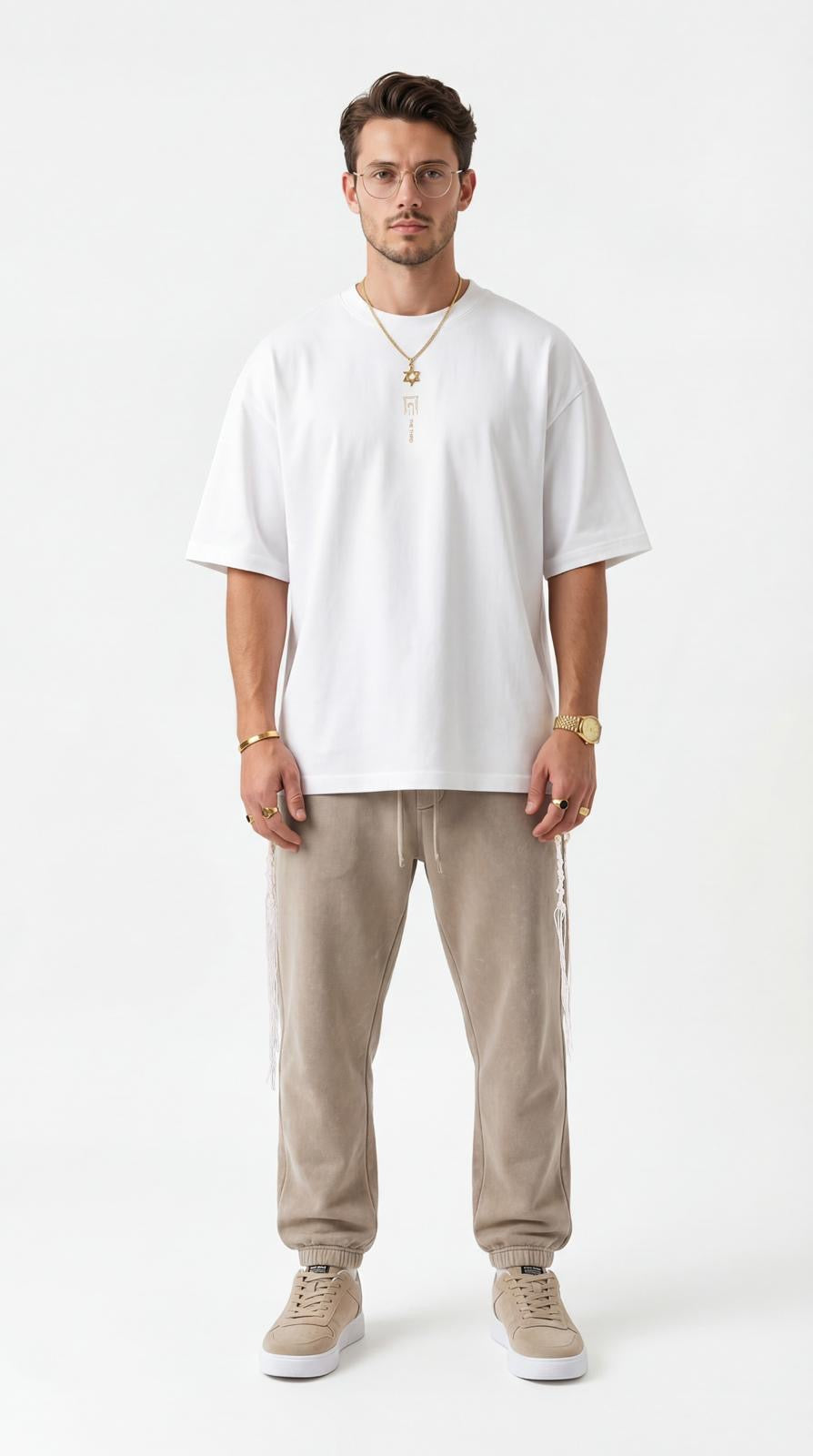 613 - Oversized T-Shirt with Tzitzit