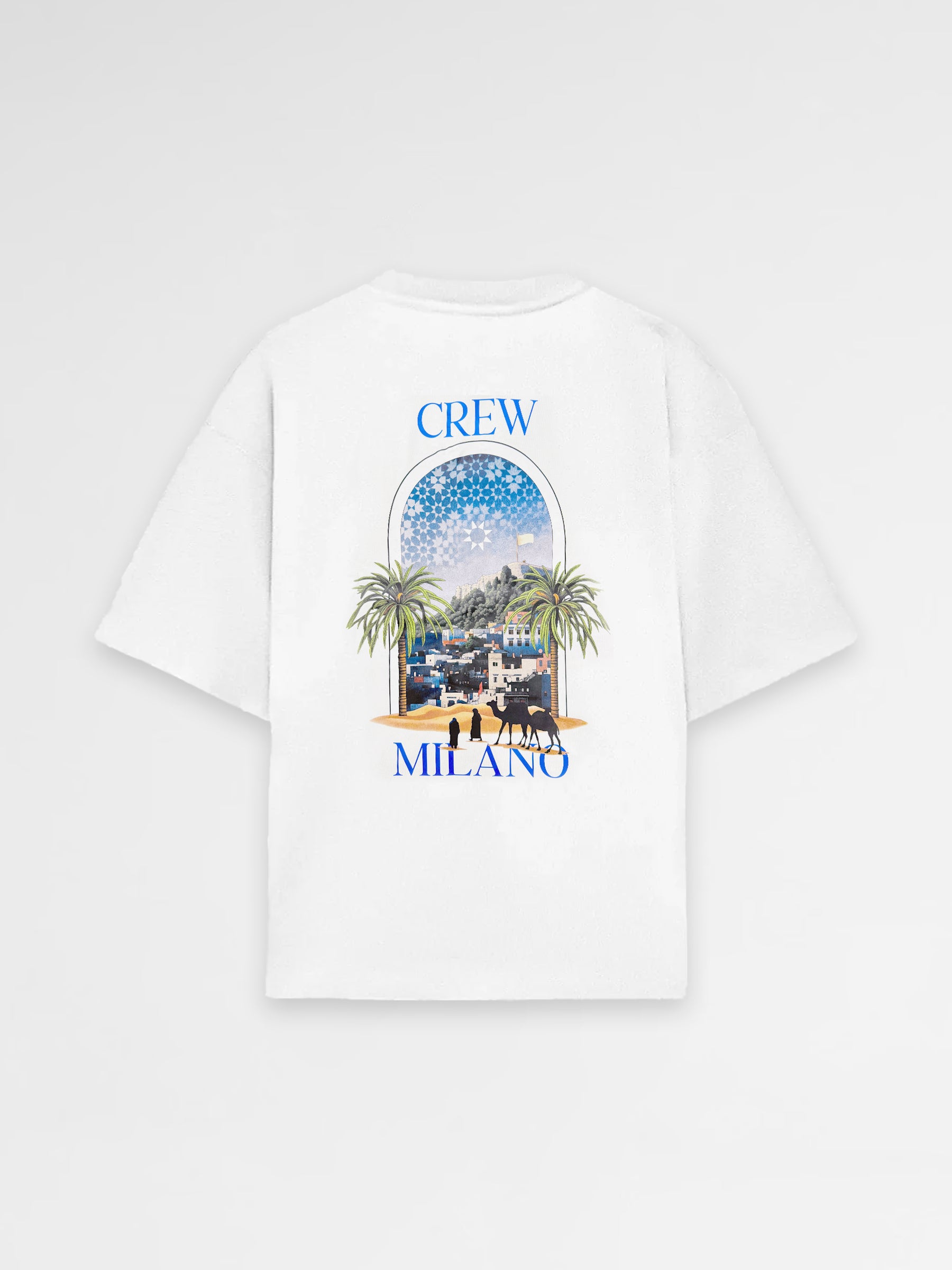 CREW Milano Oversized T-Shirt Logo Print