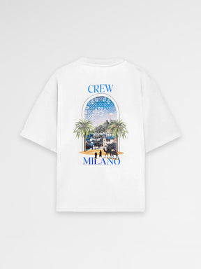CREW Milano Oversized T-Shirt Logo Print