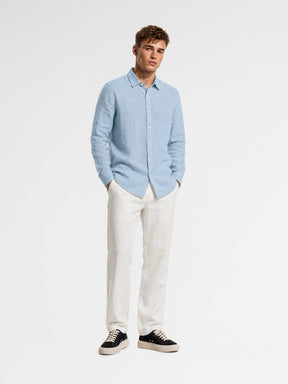 MAISON 9 PARIS Light Blue Linen Shirt