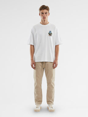 CREW Milano Oversized T-Shirt Logo Print