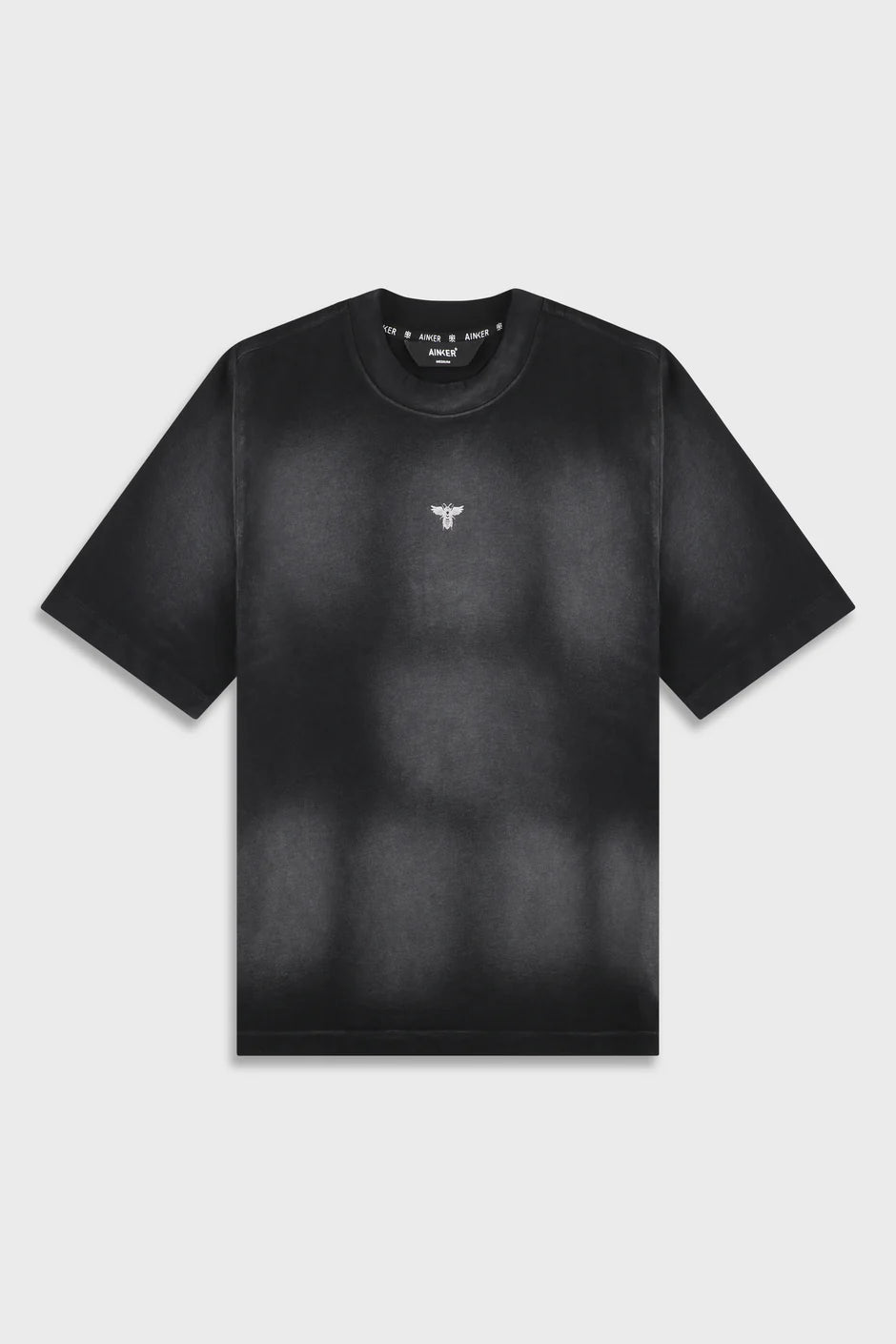 Ainker Cotton Wash 856 Black T-Shirt