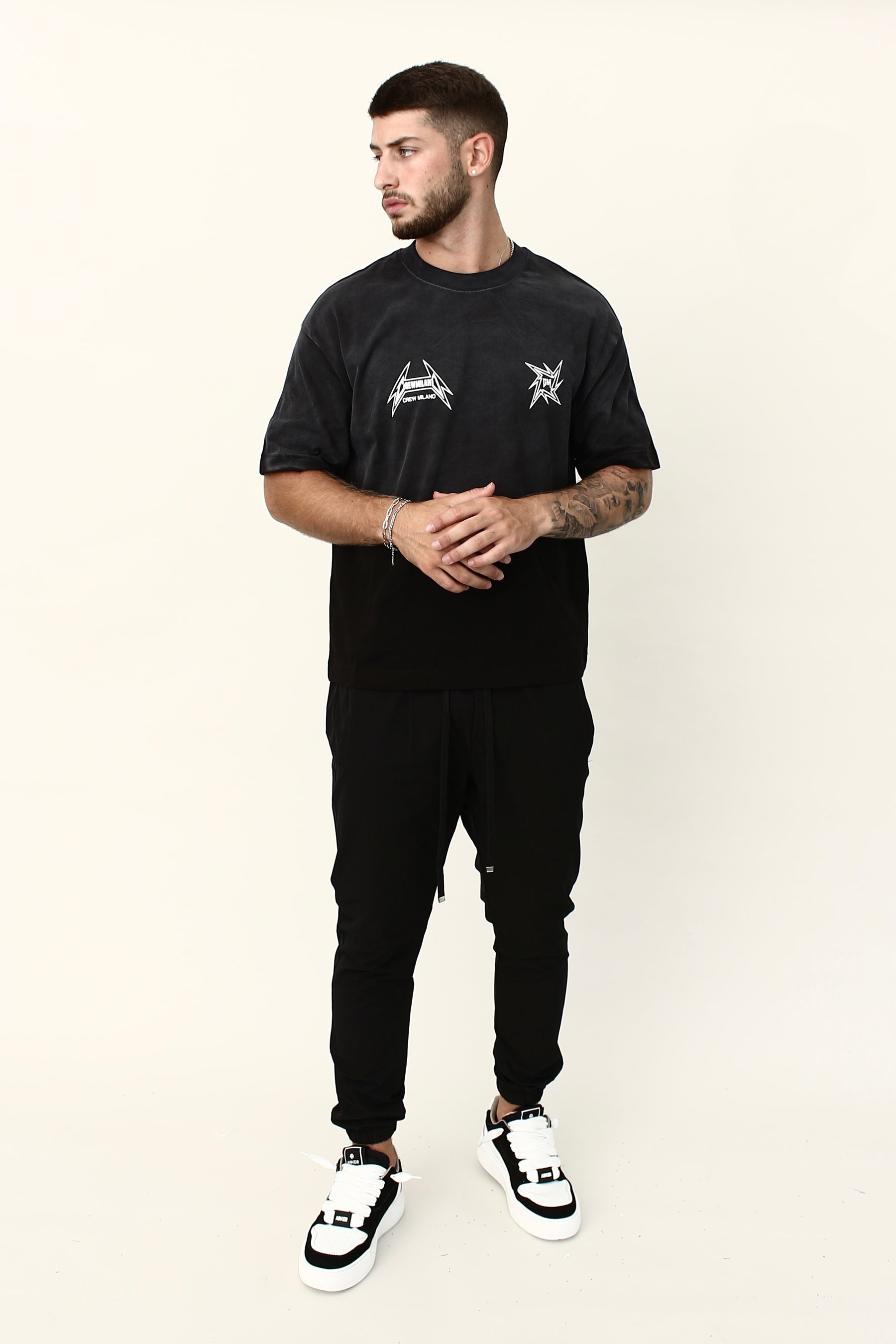 CREW Milano ROCK AND ROLL Oversized T-Shirt