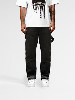 BLACK Wide-Leg Jeans Pants