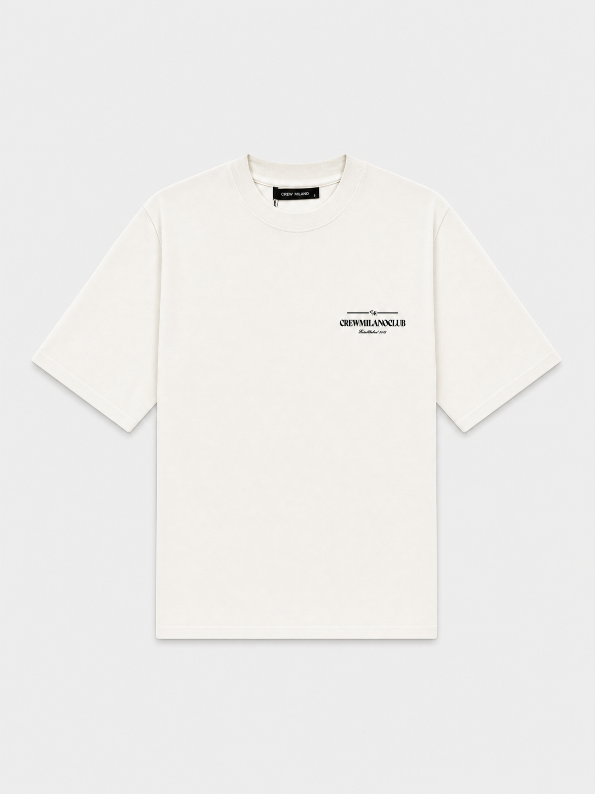Crew Milano T-Shirt Logo Print - White