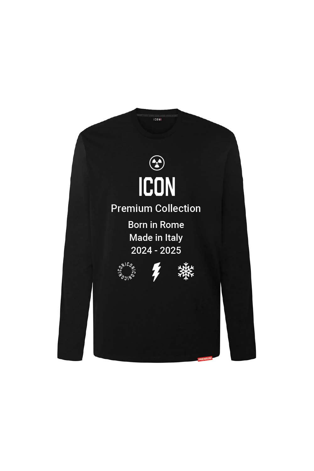 ICON Premium Long Sleeve T-Shirt Logo Slim Fit