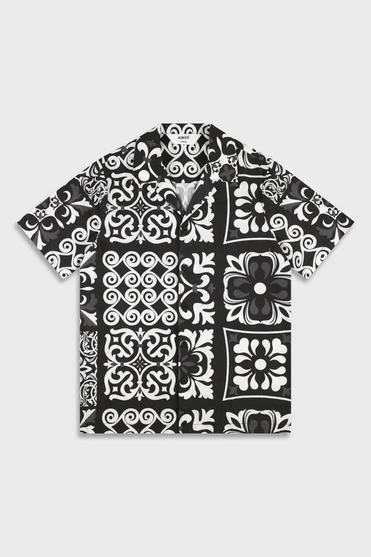 Ainker Cotton Poplin 840 Black Shirt