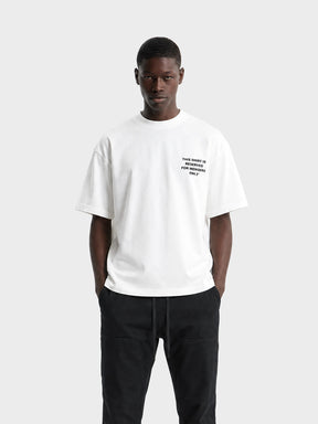Crew Milano T-Shirt Logo Print CM-41 / WHITE