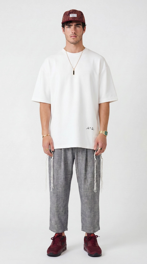 613 - Oversized T-Shirt with Tzitzit