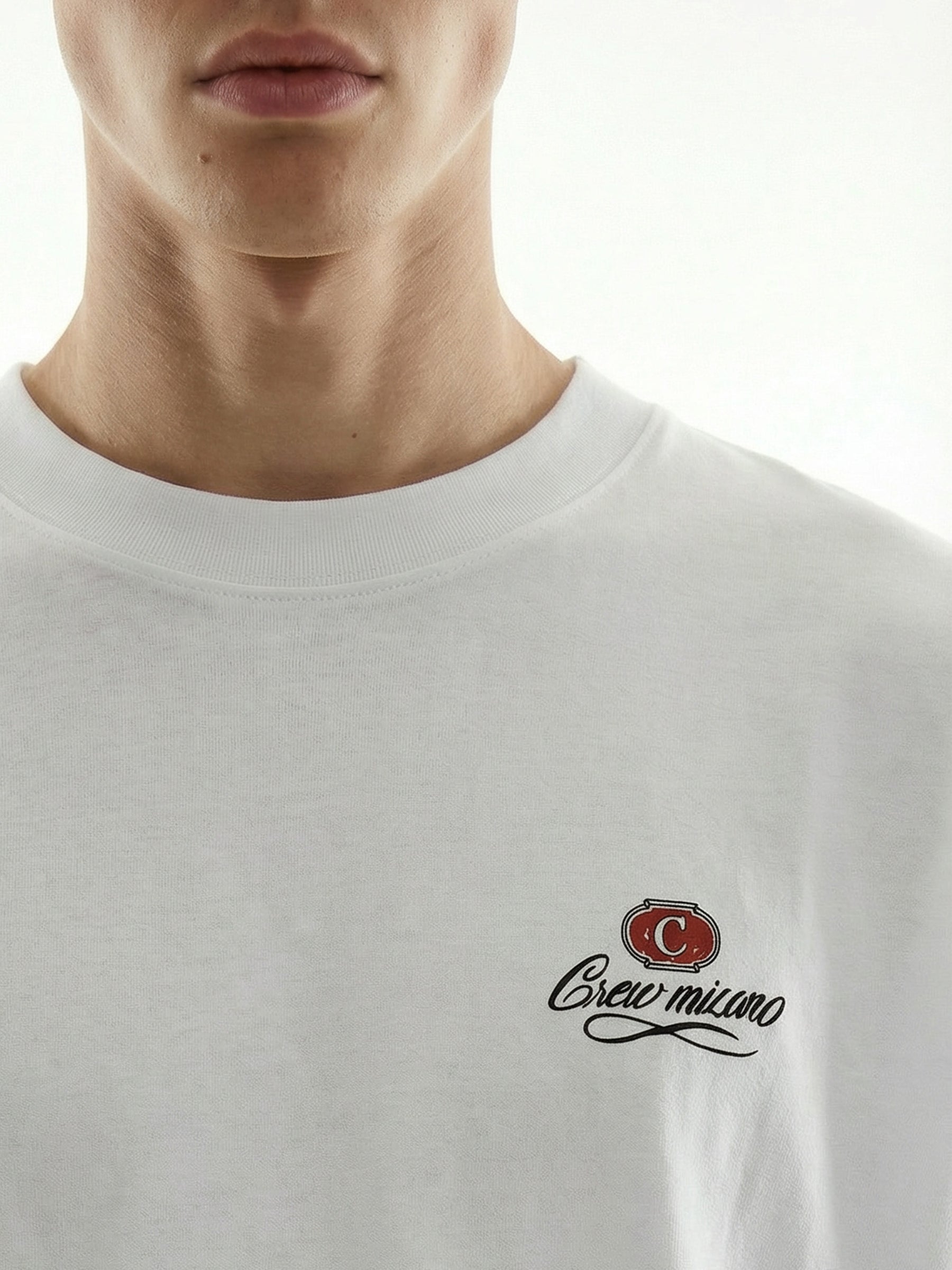 CREW Milano Oversized T-Shirt Logo Print