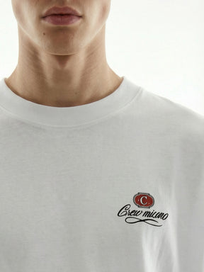 CREW Milano Oversized T-Shirt Logo Print