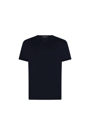 Dolce & Gabbana T-shirt neck logo tag blue