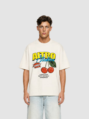 Altro Studios T-Shirt "Dangerous Cherry" - Cream