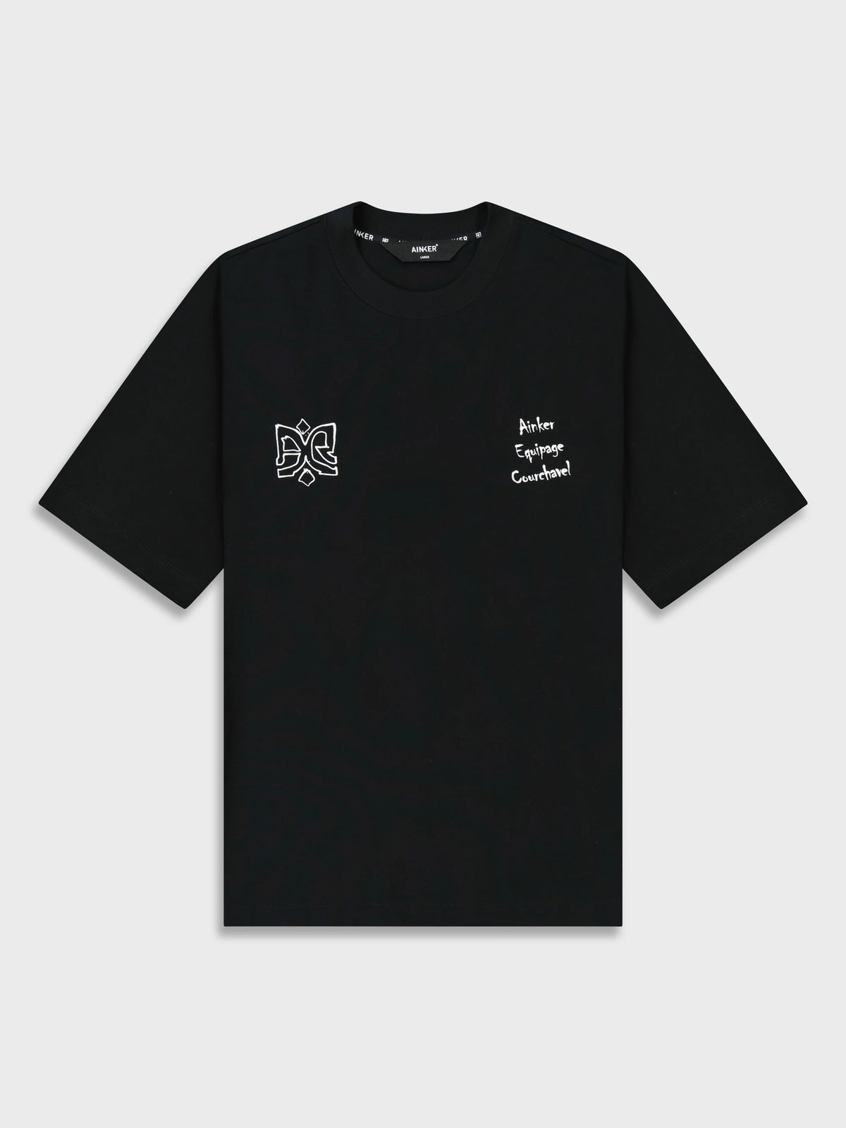 Ainker Cotton 561 Black T-Shirt
