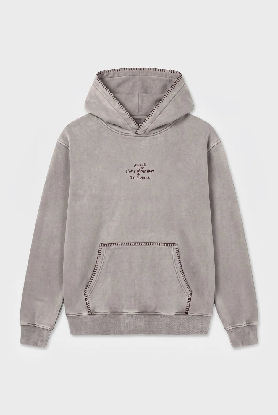 Ainker 1117 Light Gray Hoodie