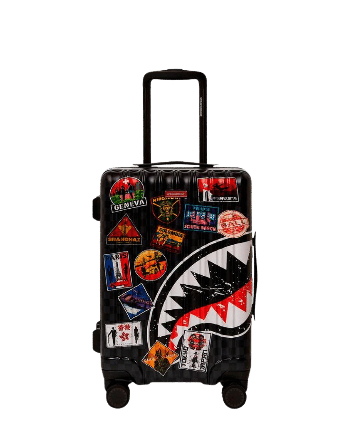 SPRAYGROUND - GLOBAL MOGUL LOST TICKET HARDSHELL CARRYON