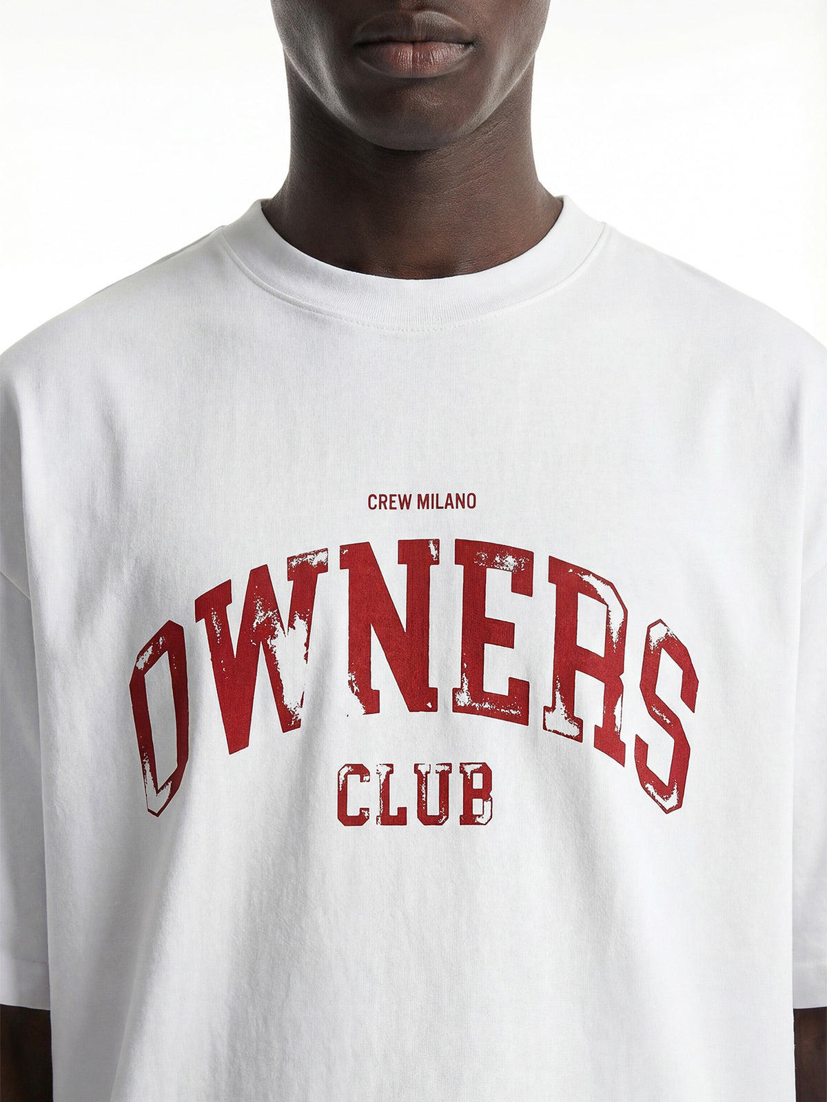 CREW Milano Oversized T-Shirt Logo Print