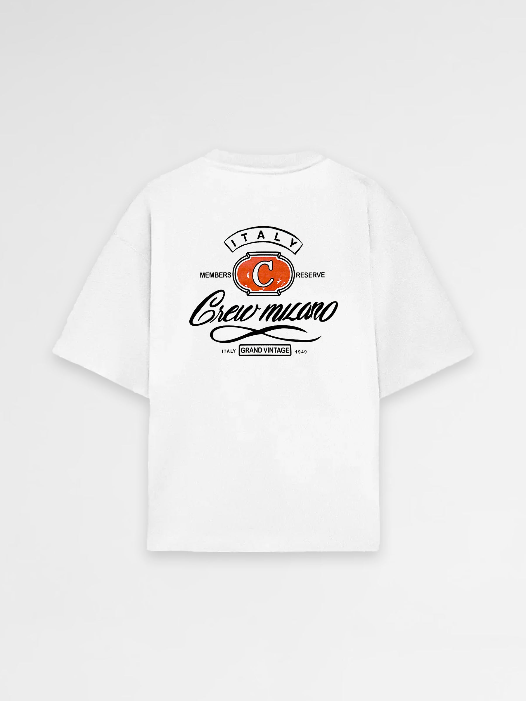 CREW Milano Oversized T-Shirt Logo Print