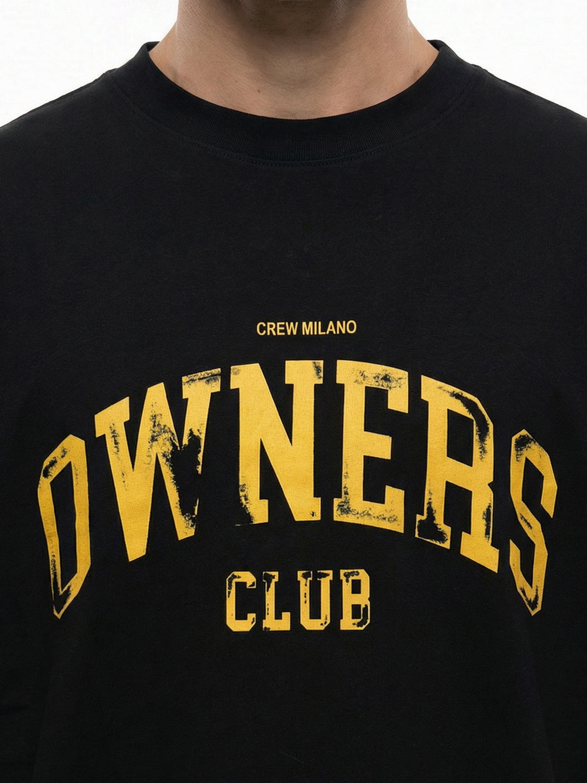 CREW Milano Oversized T-Shirt Logo Print