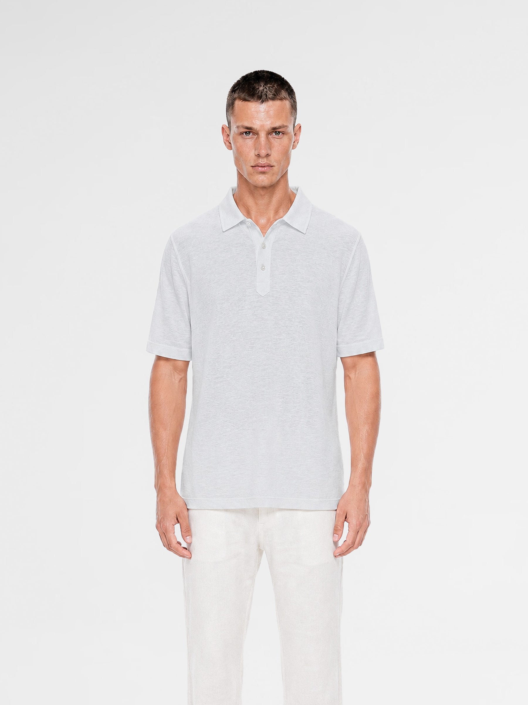 MAISON 9 PARIS Blue Soft Cotton Polo T-Shirt