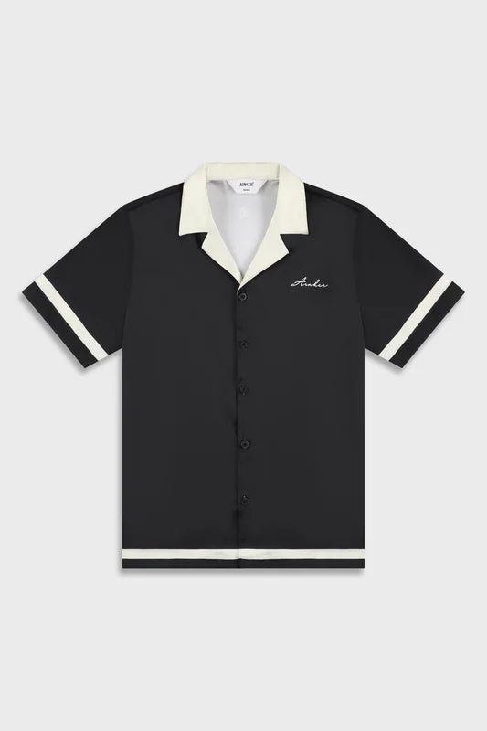 Ainker Satin 841 Black Shirt