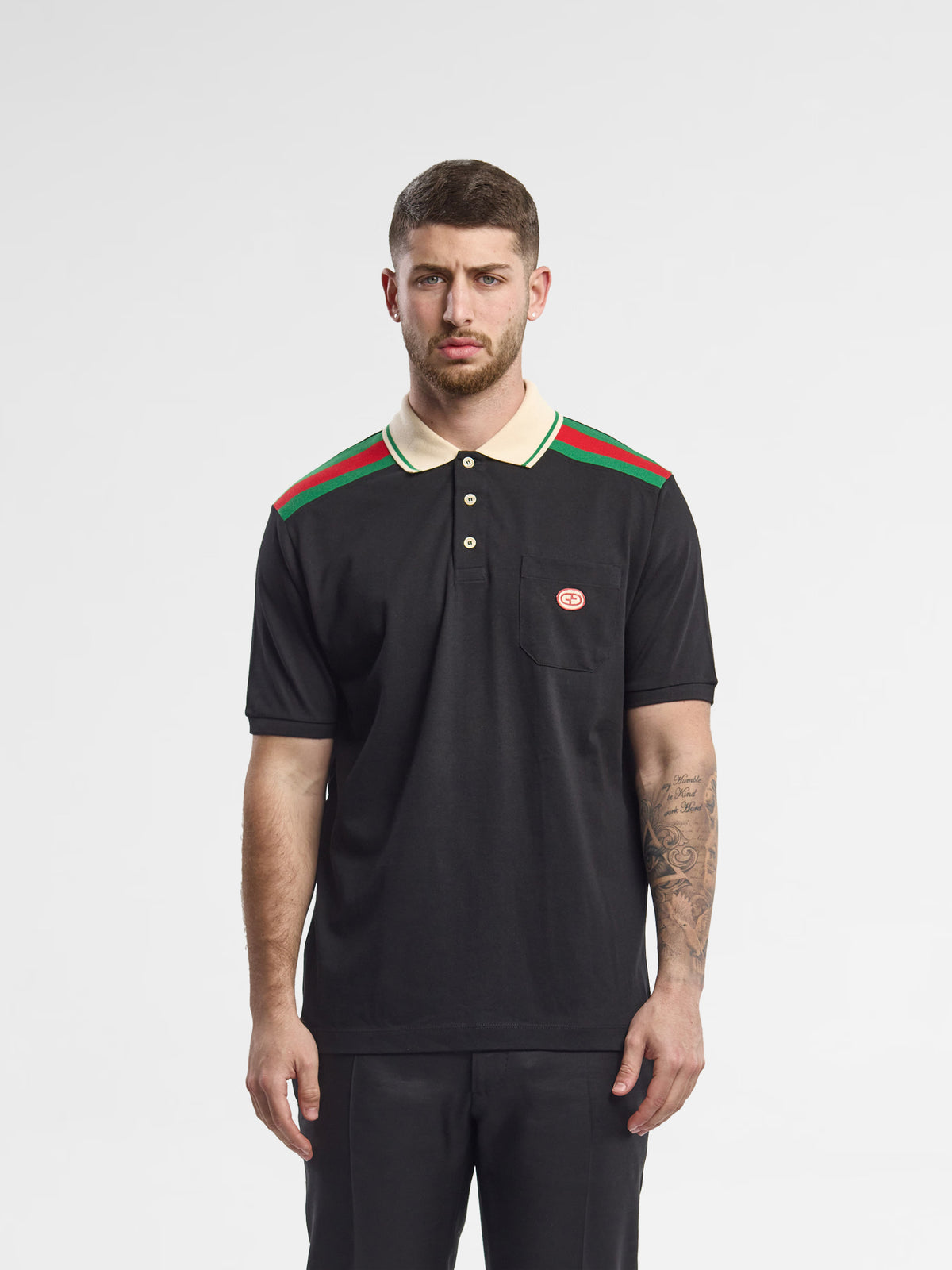 Gucci Cotton Polo With Interlocking G