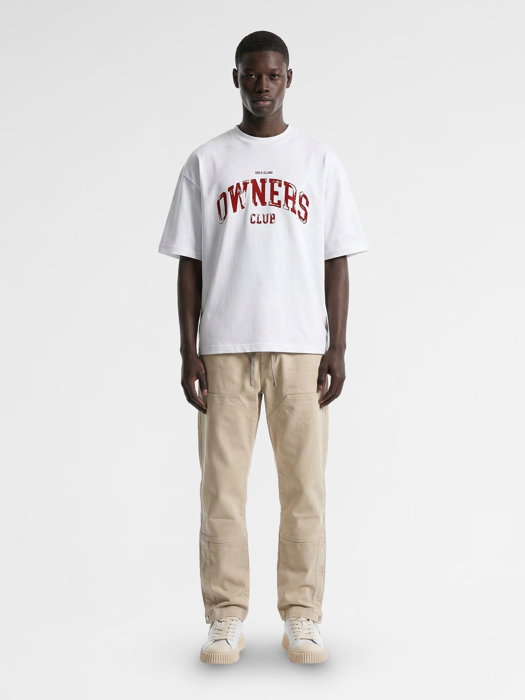 CREW Milano Oversized T-Shirt Logo Print