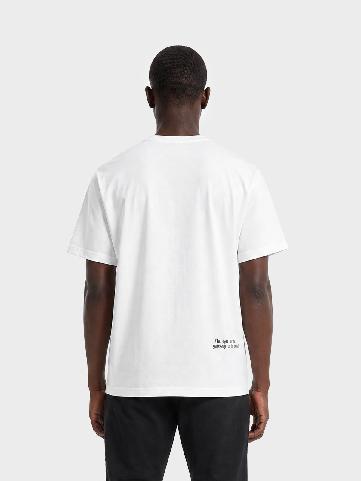 Crew Milano T-Shirt Logo Print CM-48 / WHITE
