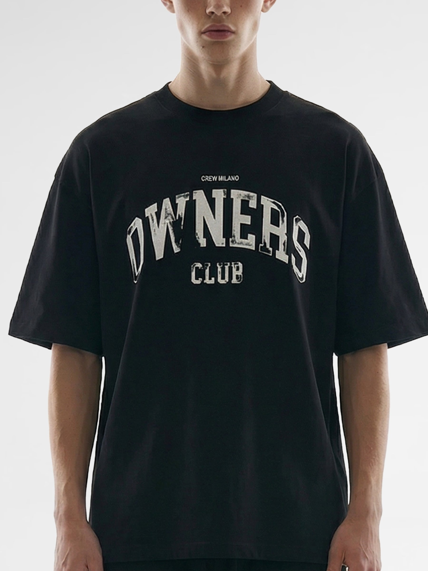 CREW Milano Oversized T-Shirt Logo Print