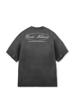 CREW Milano Circle Print Oversized T-Shirt