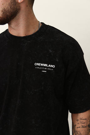 CREW Milano Underground Print Oversized T-Shirt