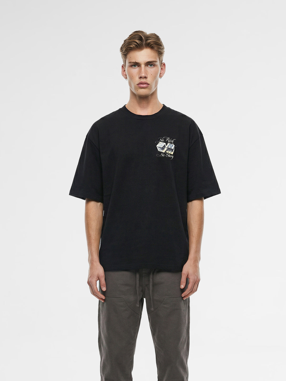 CREW Milano Oversized T-Shirt Logo Print
