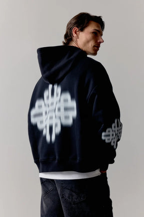 The Couture Club Motion Blurred Zip Through Hoodie
