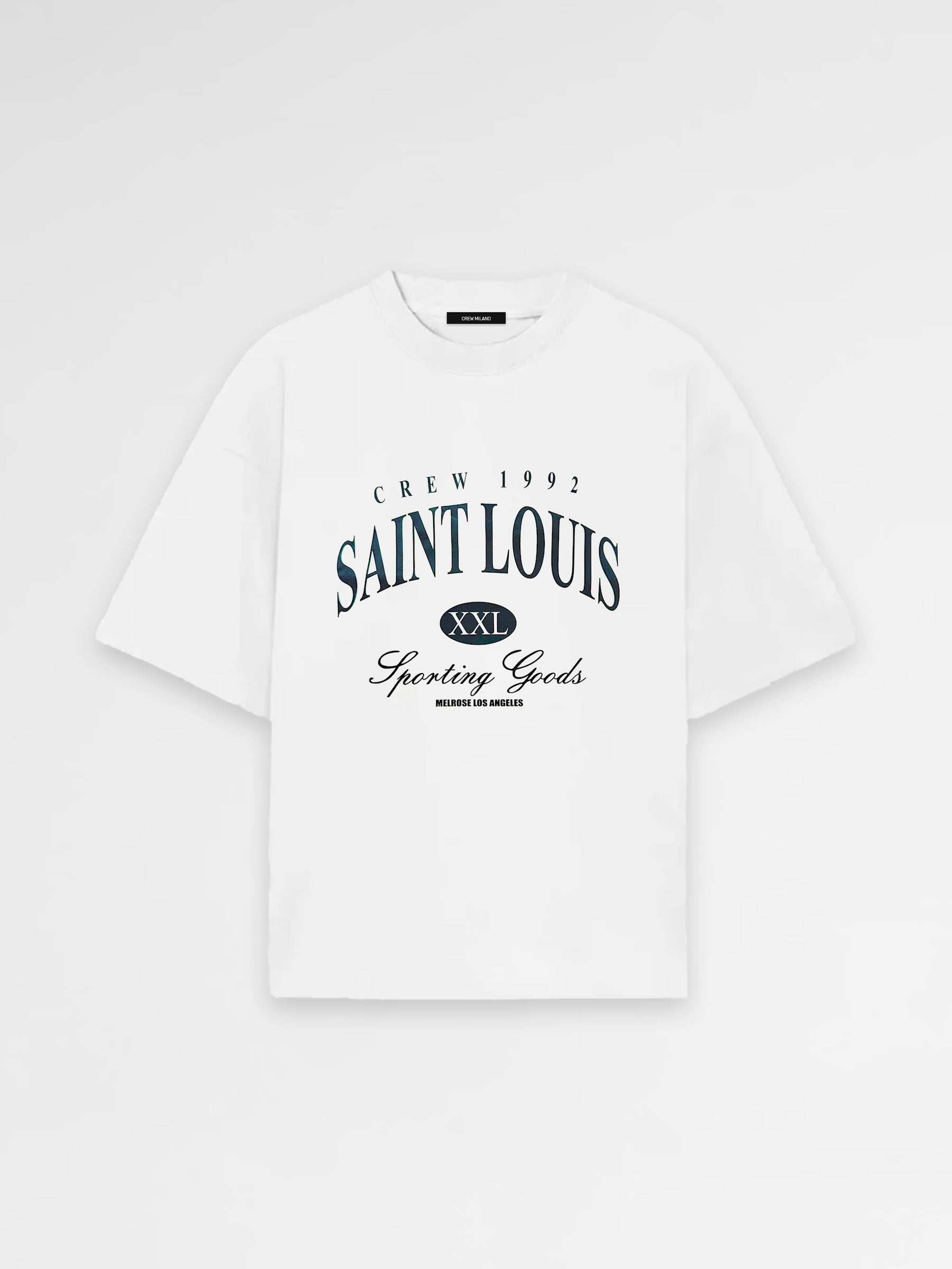 Crew Milano T-Shirt Logo Print - White