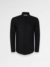 Ainker Linen Black 402 Button Shirt