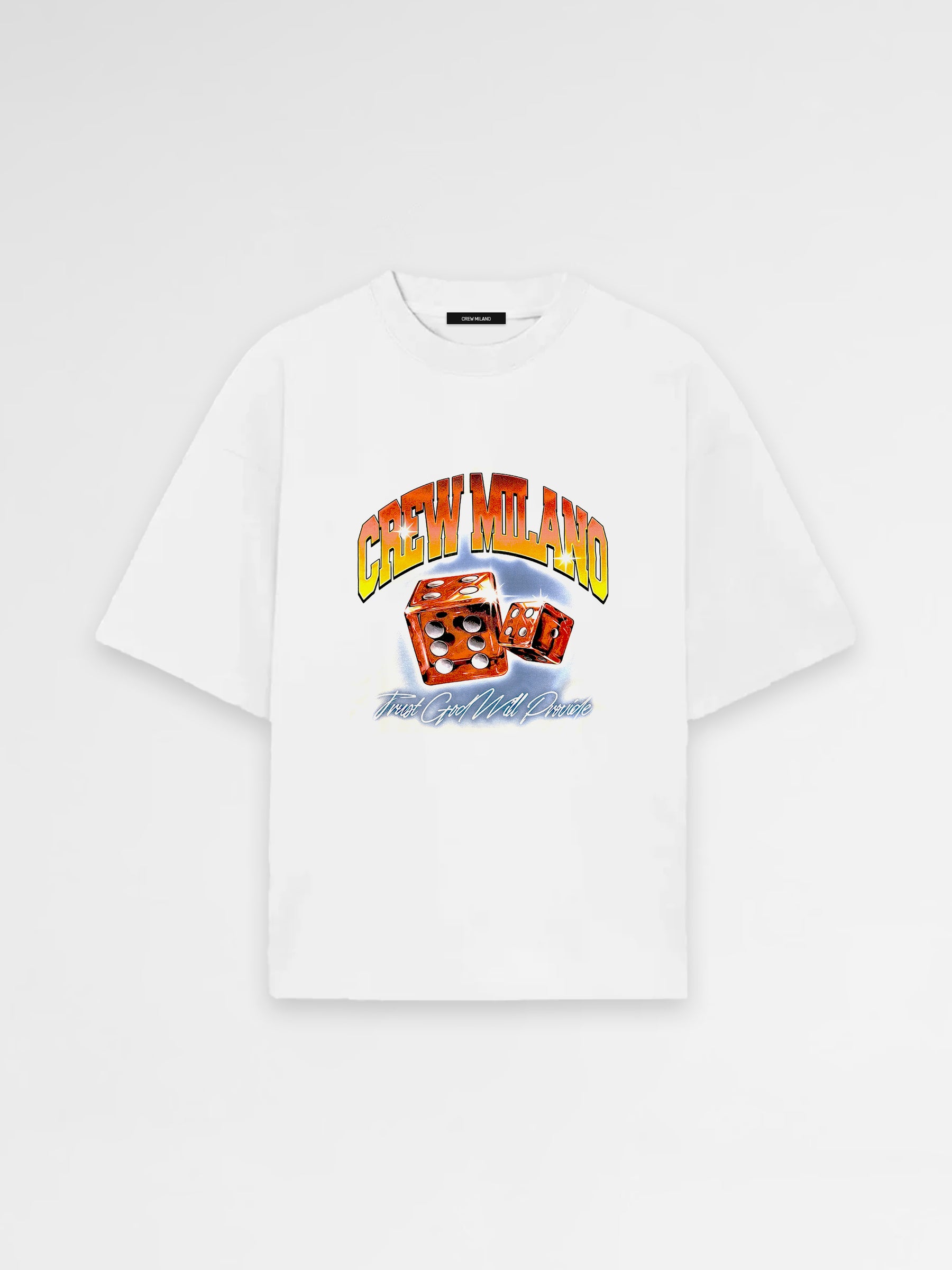 CREW Milano Oversized T-Shirt Logo Print