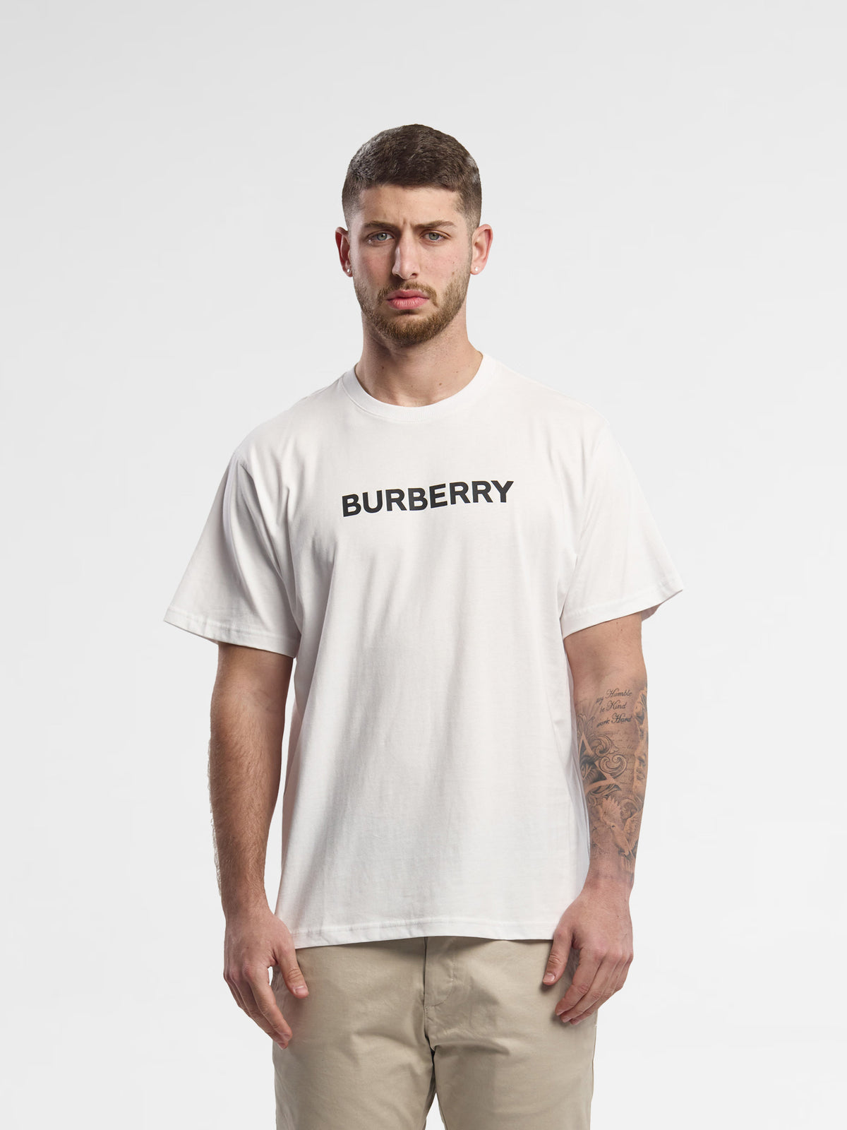 Burberry Logo Print Cotton Oversized T-shirt