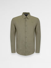 Ainker Linen Green 402 Button Shirt